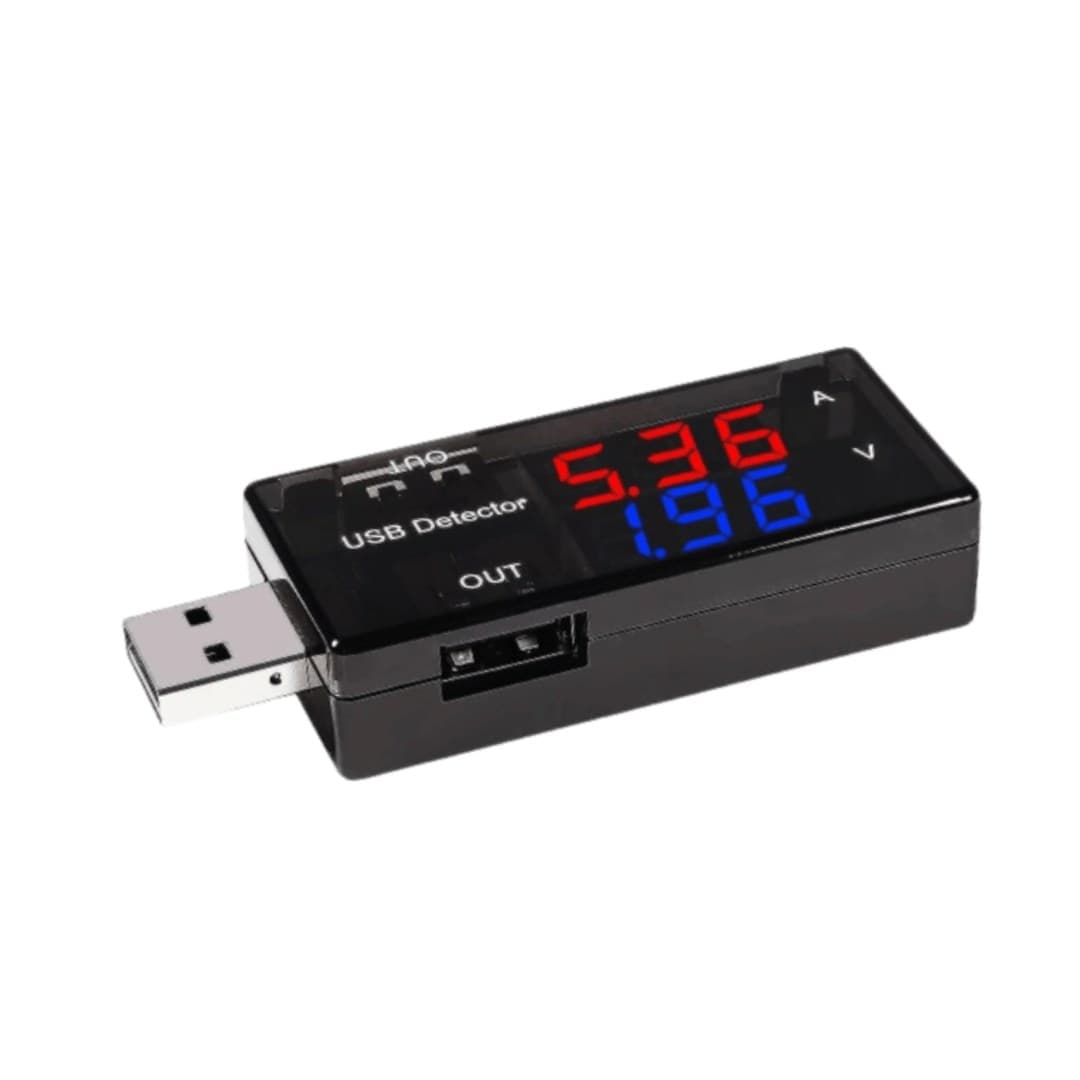 تستر درگاه USB و مانیتورینگ شارژ دو خروجی (USB Tester) مدل KWS-10VA