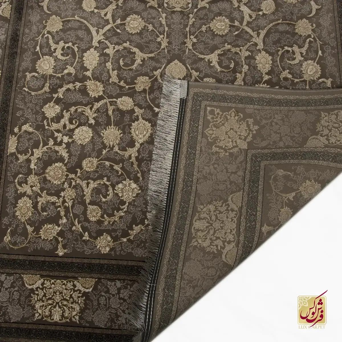 فرش کلاسیک فیروزه سیلور — تصویر ۷