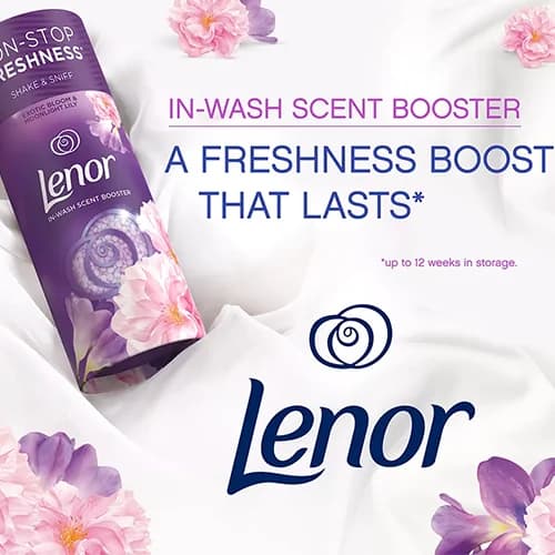 خوشبو كننده لباس لنور Lenor رايحه Exotic bloom and moonlight lily سايز 176 گرم — تصویر ۲