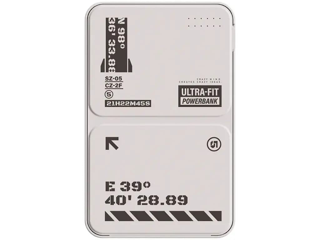 پاوربانک بی سیم راک مدل Rock P83 | ظرفیت 5000mAh، شارژ سریع 20W سیمی و 15W بی‌سیم، طراحی مغناطیسی — تصویر ۵