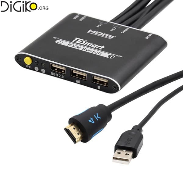 KVM سوئیچ 2 پورت HDMI+USB برند لایمستون