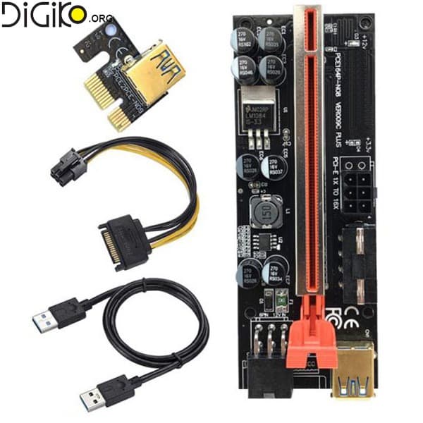 رایزر گرافیک PCIE 1X به 16X مدل 009S PLUS مینی تک