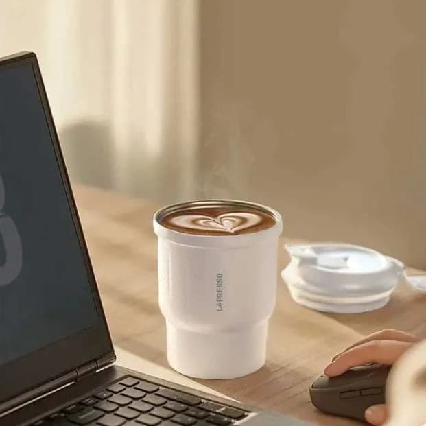 ماگ استیل دوجداره لپرسو مدل Insulated Tumbler LP450 | ظرفیت 450 میلی‌لیتر، نگهداری دما تا 10 ساعت — تصویر ۲
