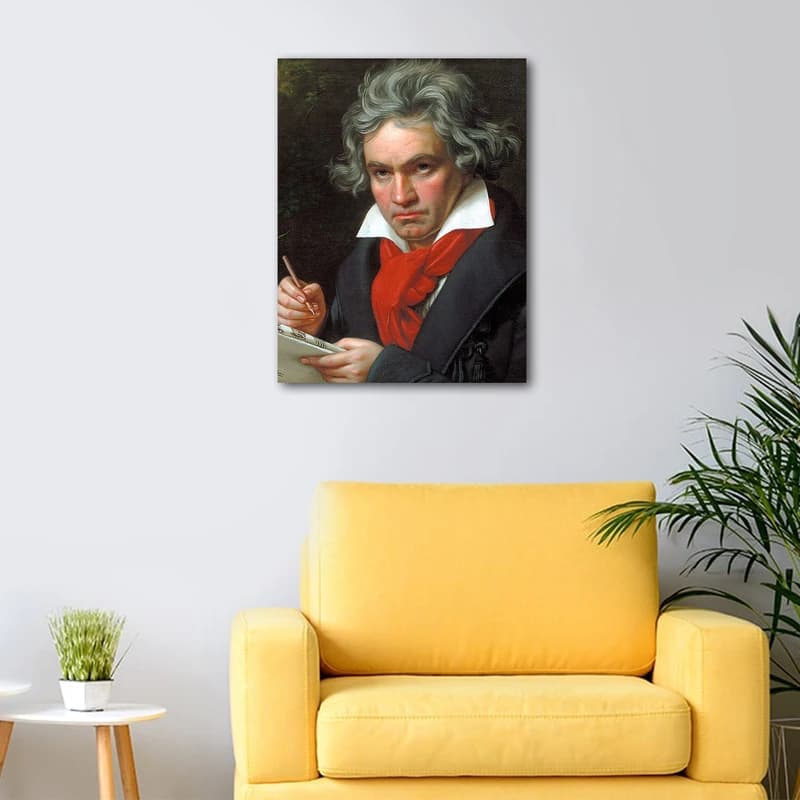 تابلو شاسی مدل مشاهیر بتهوون Beethoven کد As2757 — تصویر ۳