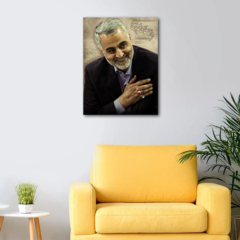 تابلو شاسی مدل شهید سپهبد حاج قاسم سلیمانی کد As2737 — تصویر ۳