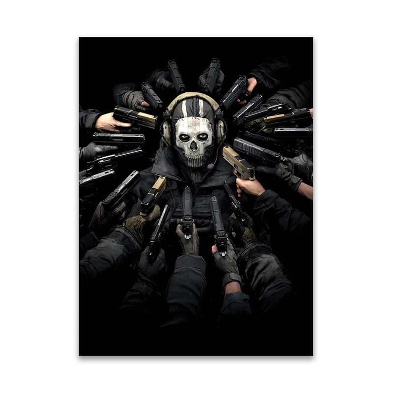 تابلو شاسی مدل کال اف دیوتی مدرن وار فر وارزون گوست COD call of duty کد GA 1008 — تصویر ۳