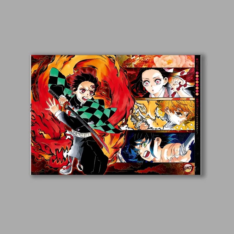 تابلو شاسی مدل انیمه شیطان کش Demon Slayer کد LA-10455