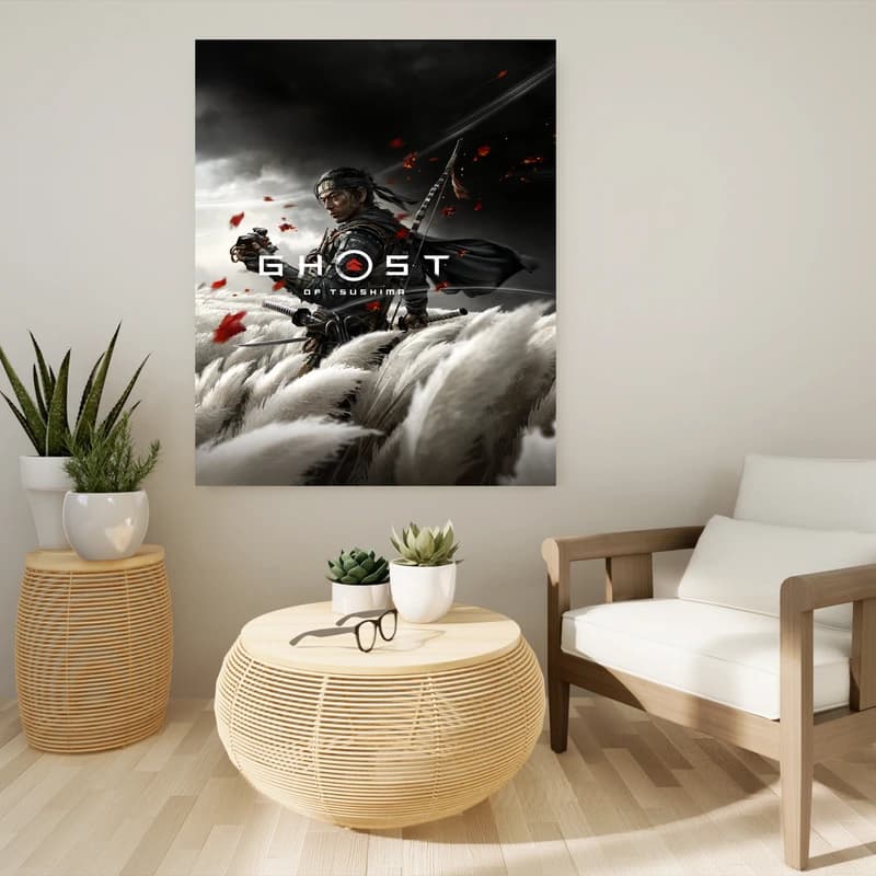 تابلو شاسی مدل گیمینگ گوست آف سوشیما ghost of tsushima کد 1245 — تصویر ۳