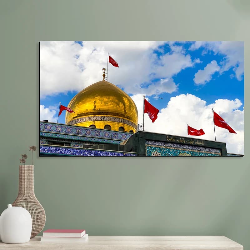 تابلو شاسی مدل دمشق گنبد منور حرم مطهر حضرت زینب (س) کد 04 — تصویر ۴