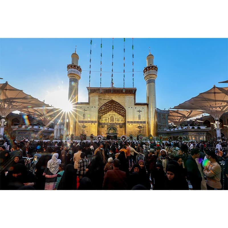 تابلو شاسی مدل نجف ایوان حرم مطهر امام علی (ع) کد 04 — تصویر ۴