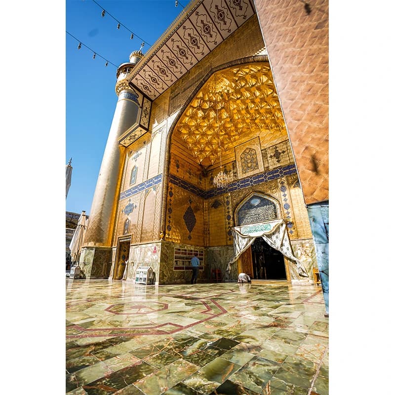 تابلو بوم مدل نجف ایوان حرم مطهر امام علی (ع) کد 04 — تصویر ۴