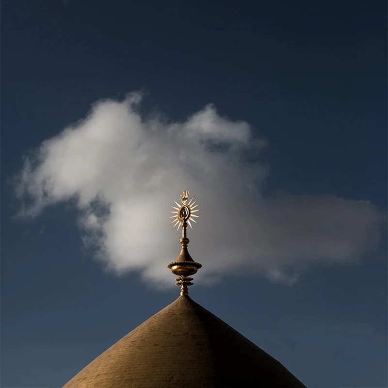 تابلو شاسی مدل نجف گنبد منور حرم امام علی (ع) کد 08 — تصویر ۴