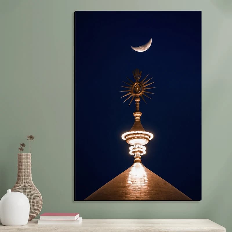تابلو شاسی مدل نجف گنبد منور حرم امام علی (ع) کد 04 — تصویر ۲
