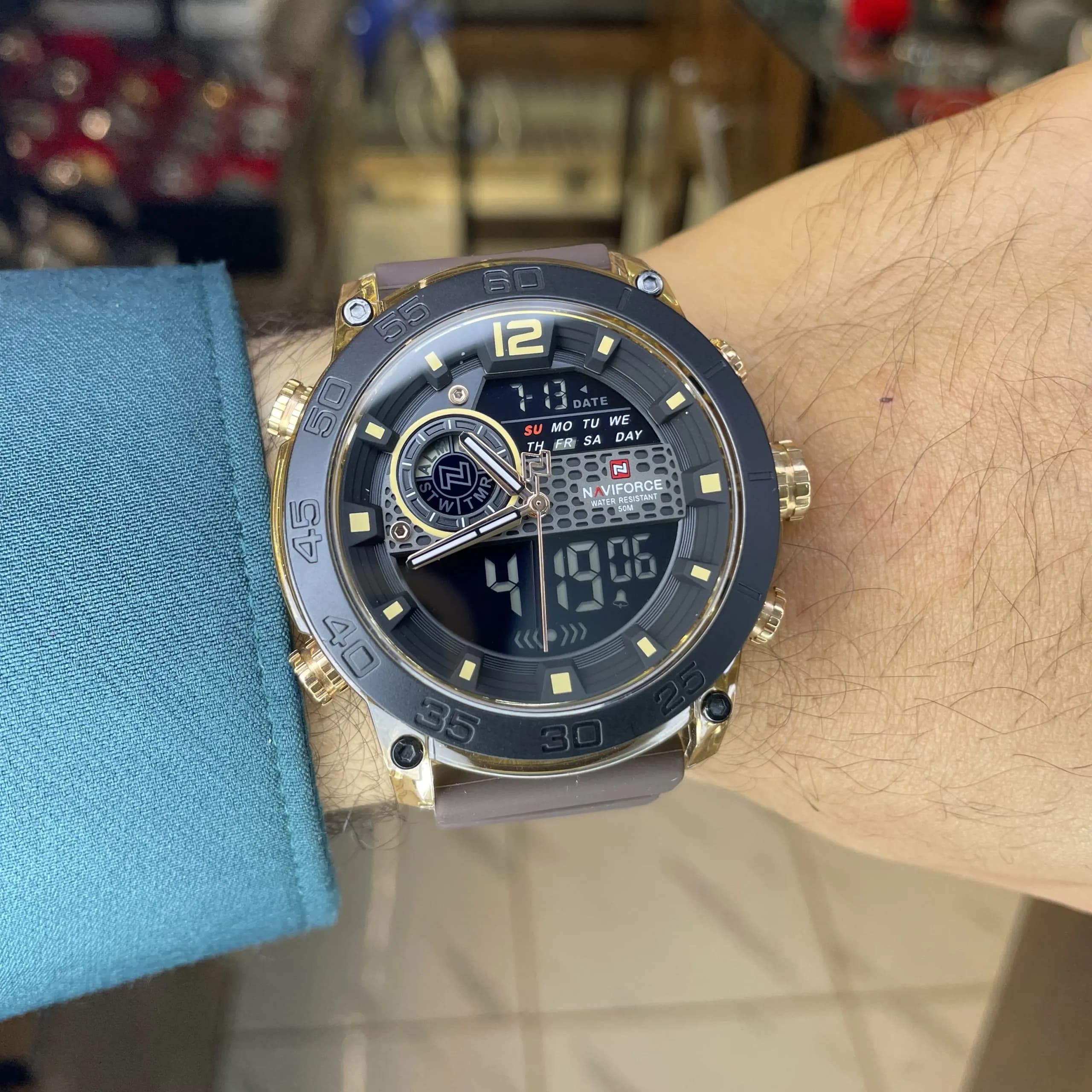 ساعت مچی مردانه اورجینال برند نیویفورس nf6104 naviforce — تصویر ۴