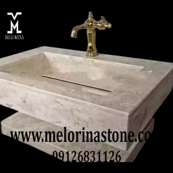 روشویی سنگی مدرن دیواری کد NJ-034