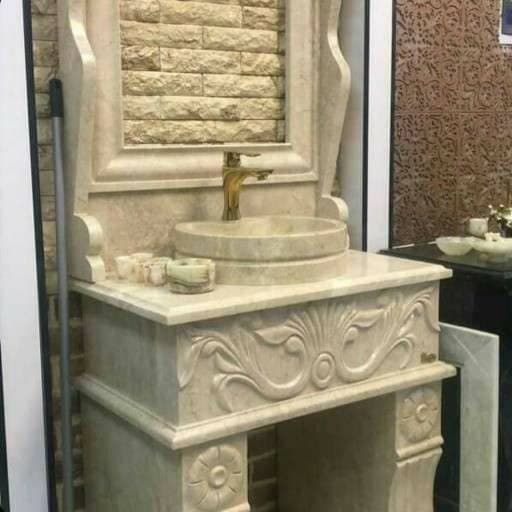 روشویی سنگی دوپایه جدید کد NJ-031