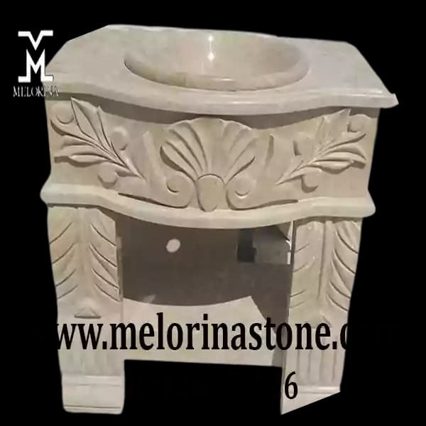 روشویی سنگی مدرن کرم کد NJ-027
