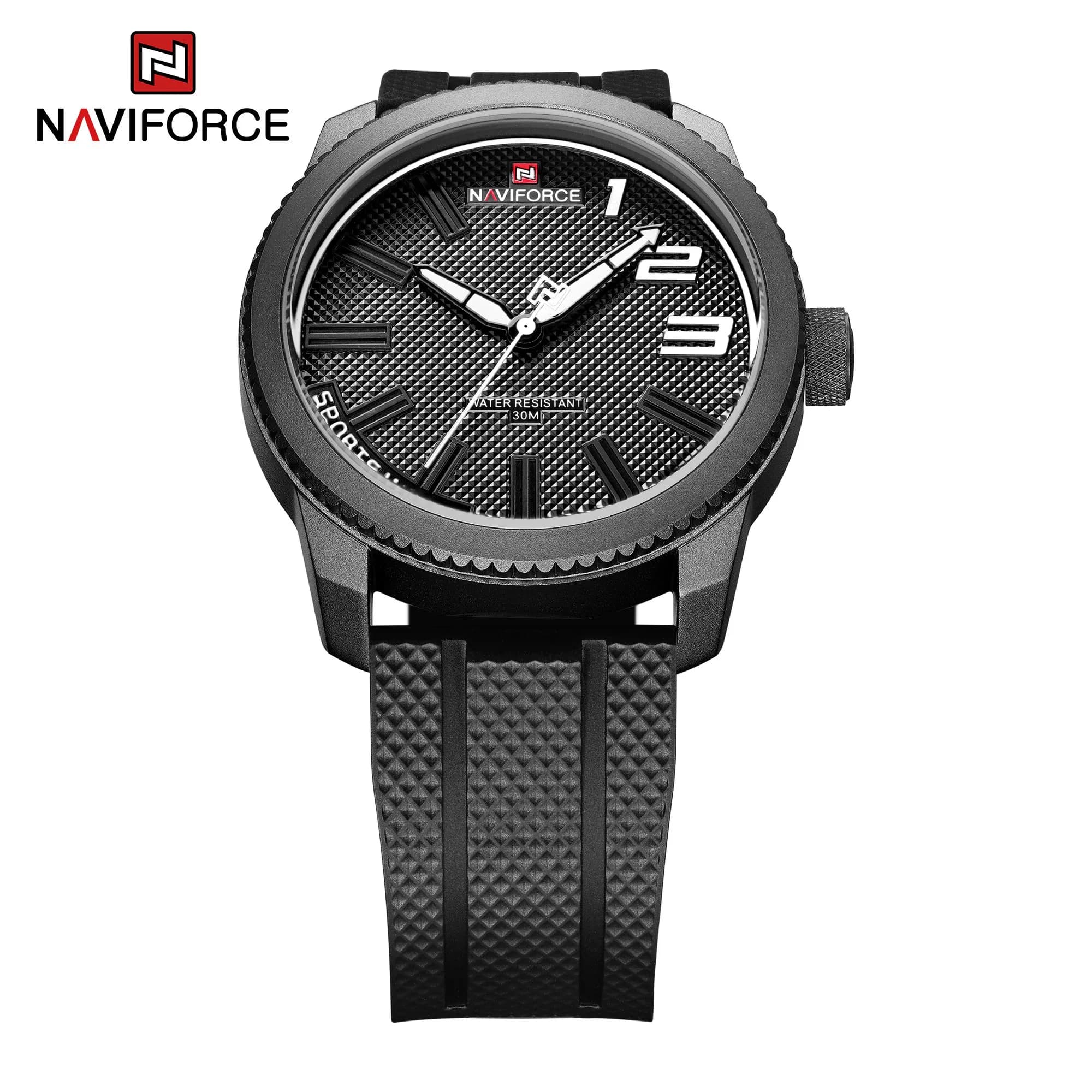 ساعت مچی مردانه نیوی فورس Naviforce NF 9202 B/W/B — تصویر ۲