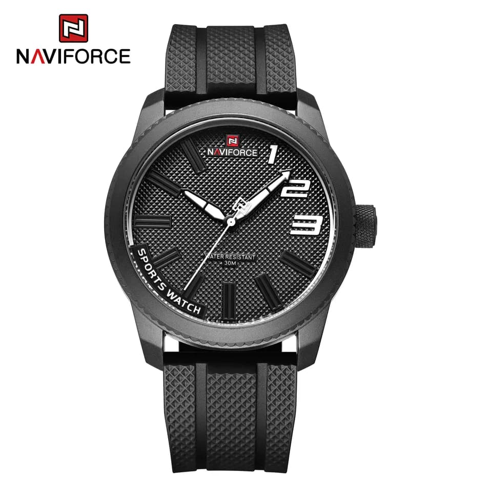ساعت مچی مردانه نیوی فورس Naviforce NF 9202 B/W/B
