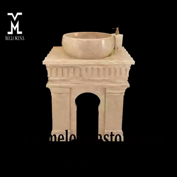 روشویی سنگی کوچک دو پایه کد NJ017