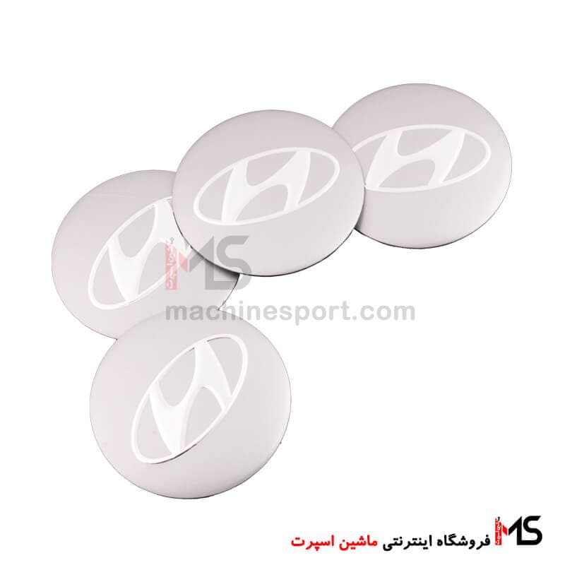 آرم کاپ رینگ طرح هیوندا Hyundai نقره ای