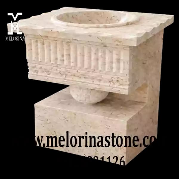 روشویی سنگی کوچک رومی جدید کد NJ01