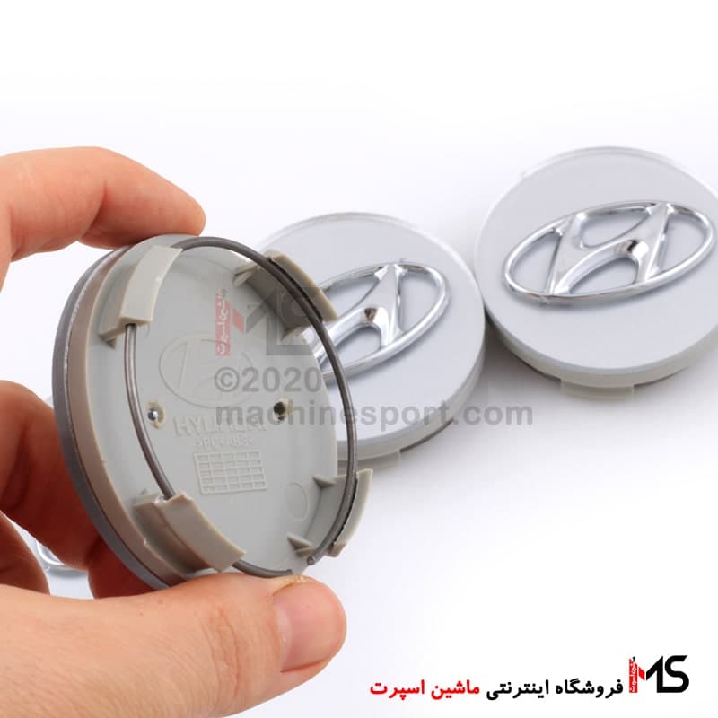 آرم تورینگی هیوندا نقره ای پک چهار عددی — تصویر ۲