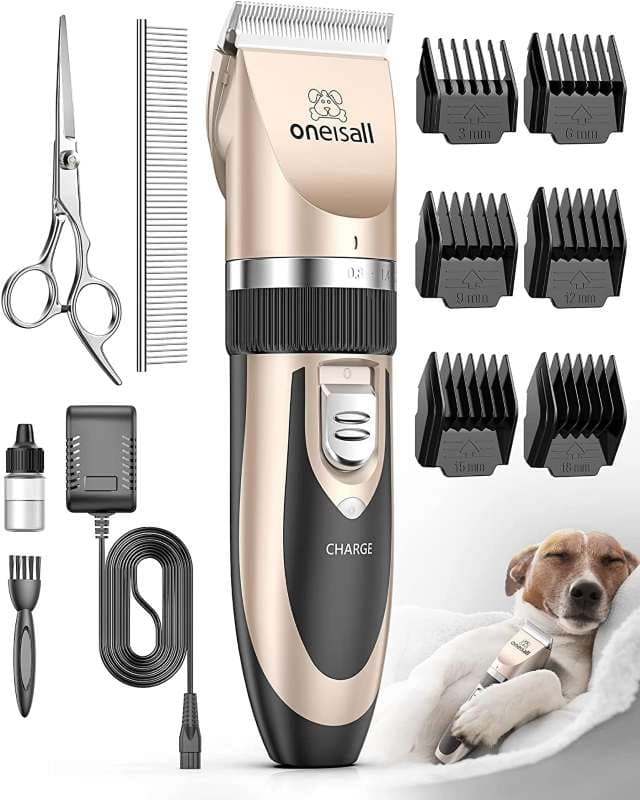 ست اصلاح موی سگ oneisall مدل Low Noise Dog Clippers برای سگ‌ها، گربه‌ها و حیوانات خانگی