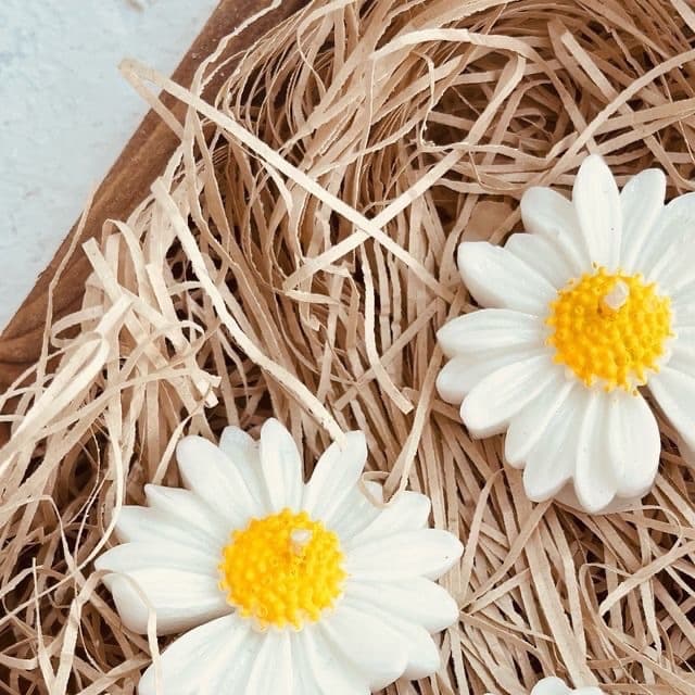 شمع مدل گل بابونه — تصویر ۲