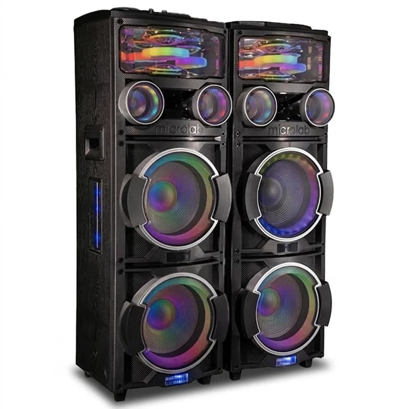 پخش‌کننده خانگی دوقلو میکرولب مدل DJ T400 دو ساب 12 اینچ
