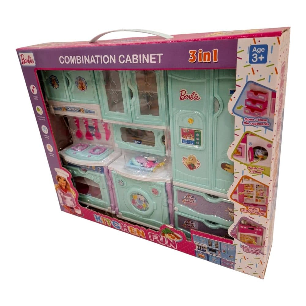 ست آشپزخانه 3 تیکه باربی وکیوم کد 8800 دورا 7