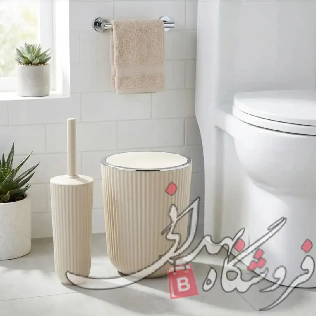 سطل سرویس بهداشتی بادبزنی و فرچه زبرا همارا 660250 — تصویر ۳