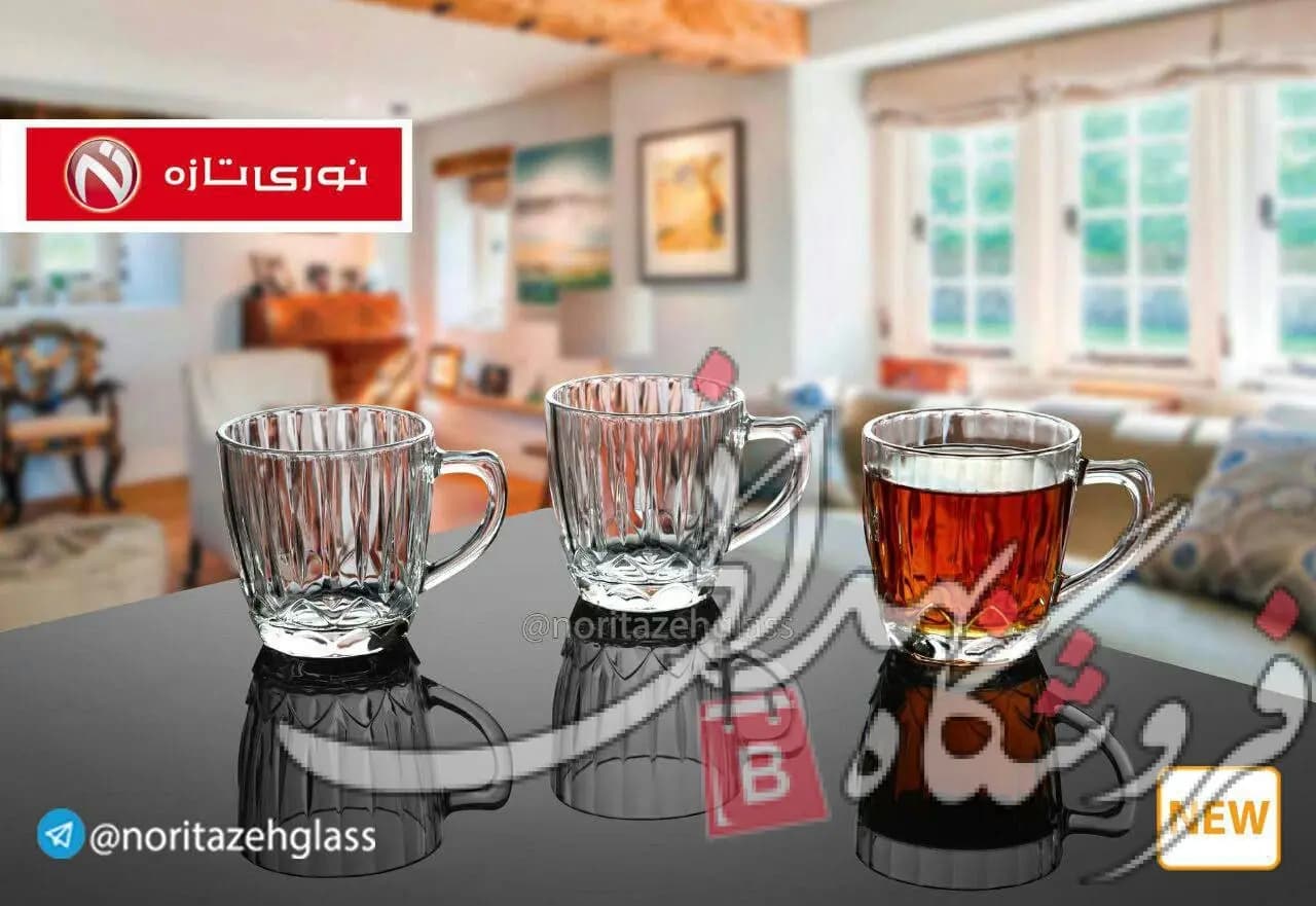 نیم لیوان شیشه ای لنسر 6 عددی