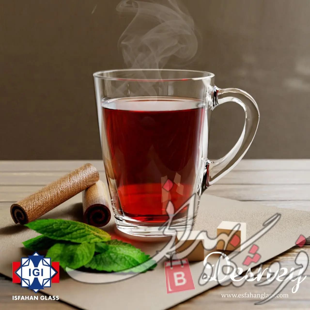 لیوان شیشه ای دسنی 6 عددی
