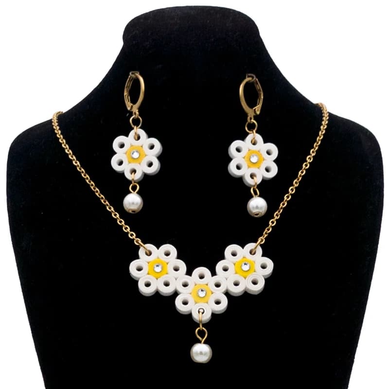نیم ست زنانه مدل بابونه استیل کد H035