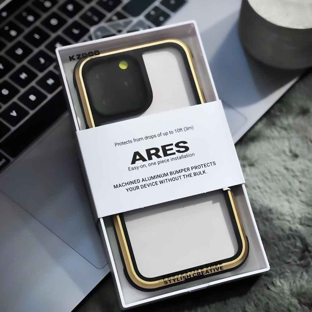 قاب ضد ضربه کی دوو K-Doo مدل Ares رنگ طلایی — تصویر ۴