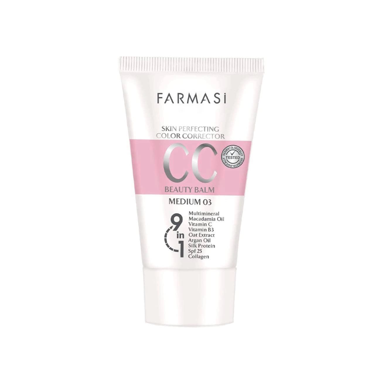 سی‌ سی کرم فارماسی SPF25 شماره 03 حجم ۵۰ میلی‌لیتر