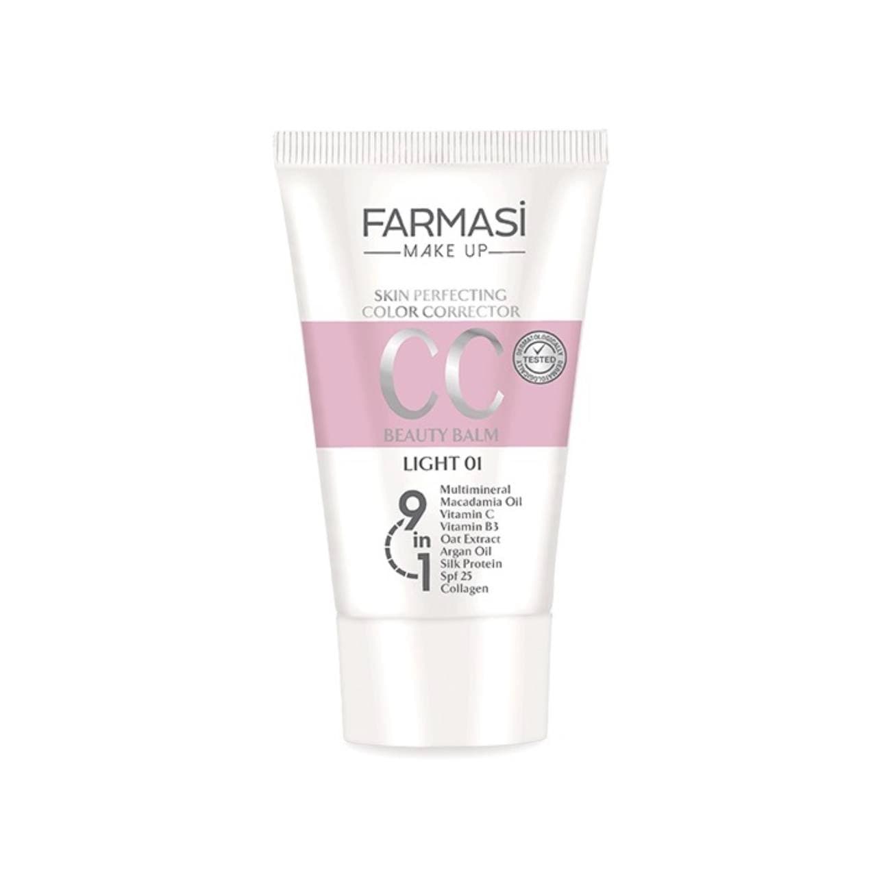 سی سی کرم فارماسی SPF25 شماره 01 حجم ۵۰ میلیلیتر