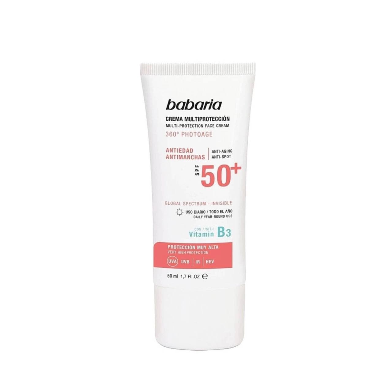 کرم ضدآفتاب بی‌رنگ باباریا SPF50 حجم ۵۰ میلی‌لیتر — تصویر ۲