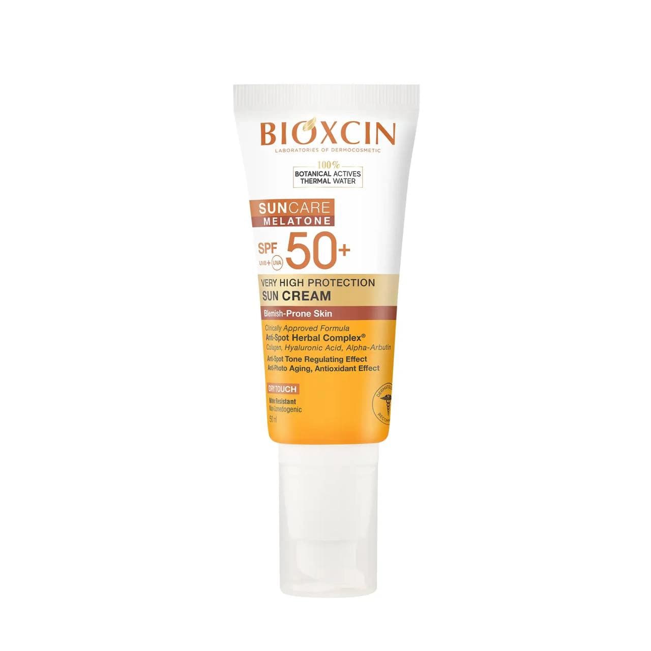 کرم ضدآفتاب بی‌رنگ بیوکسین SPF50 مناسب پوست مستعد لک حجم ۵۰ میلی‌لیتر — تصویر ۲
