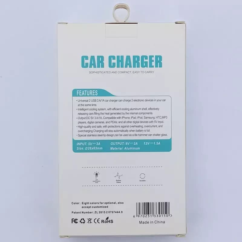 شارژر فندکی فست شارژ Metal Dual USB 5A QC3.0 PD — تصویر ۵