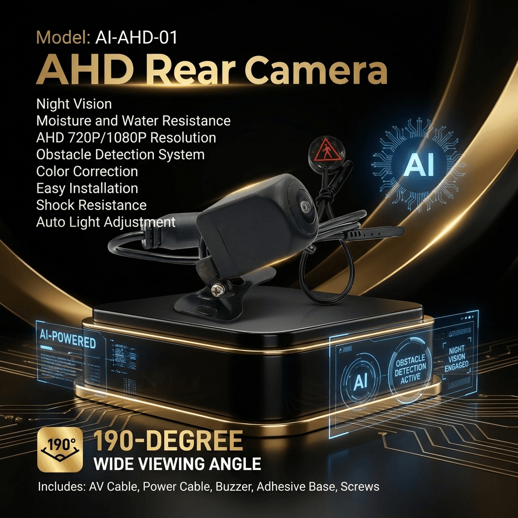 دوربین دنده عقب خودرو بی وان مدل AI-AHD-01 — تصویر ۲