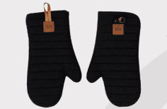 ست دستکش فر WS طرح کتان کد K-3
