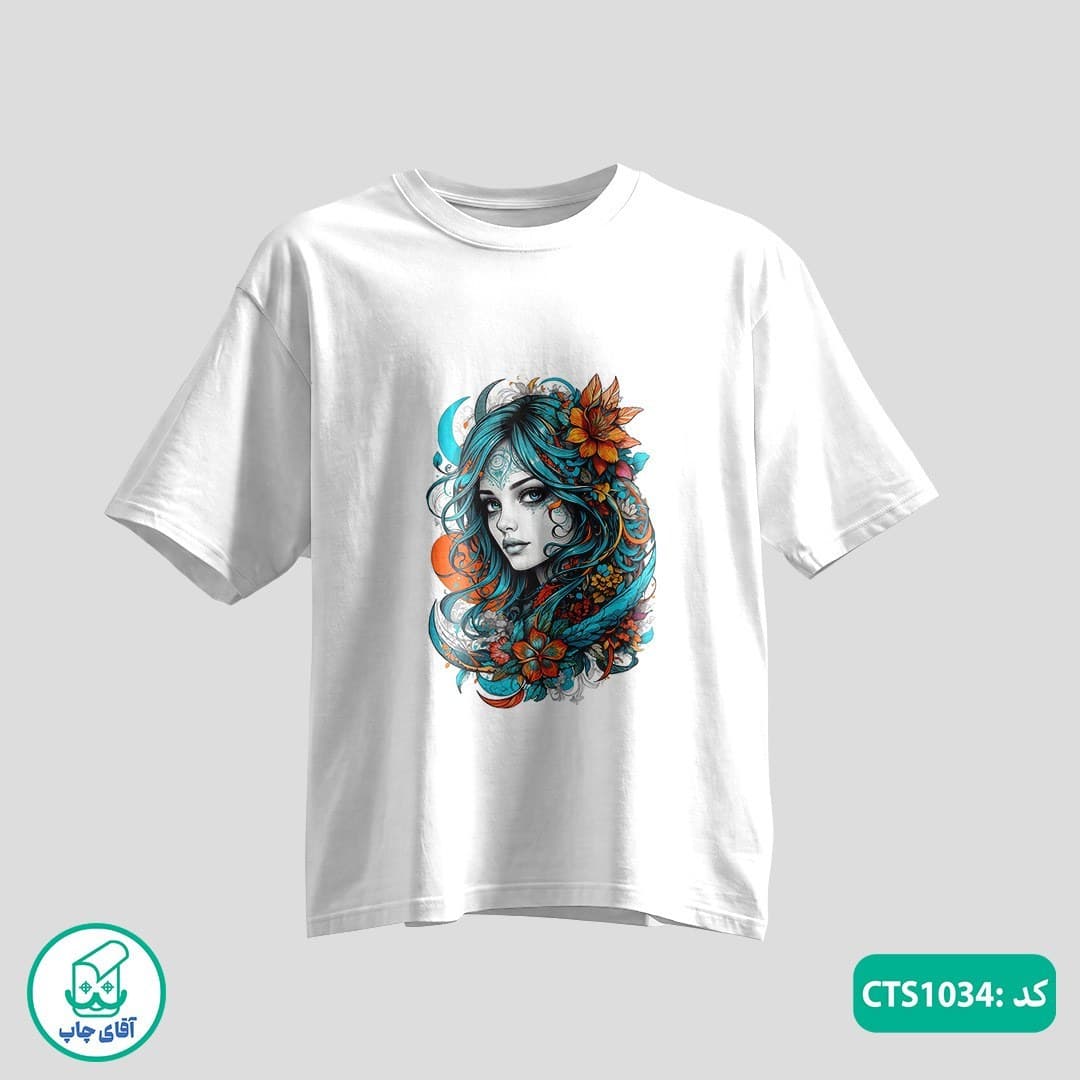 تیشرت چاپی طرح ملکه مردانه و زنانه کد CTS1034