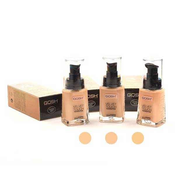 کرم پودر گاش GOSH اورجینال مدل VELVET TOUCH دارای +SPF10 — تصویر ۲
