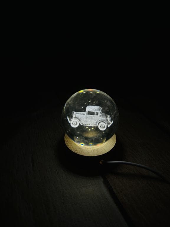 گوی شیشه ای چراغدار 3 بعدی سایز کوچک کد 2648 — تصویر ۶
