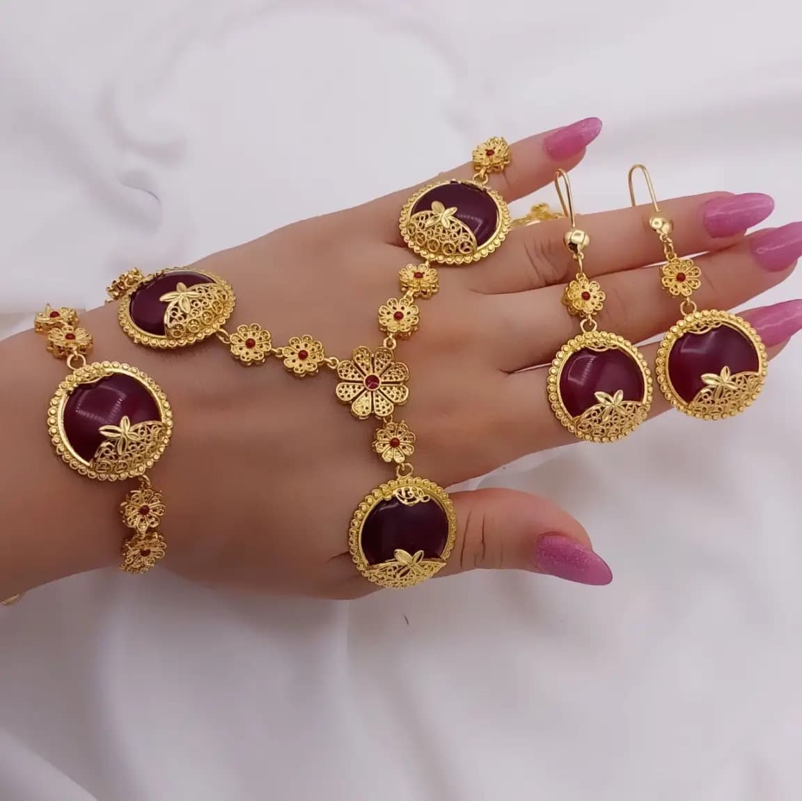 سرویس طرح طلا فیروزه و عقیق3