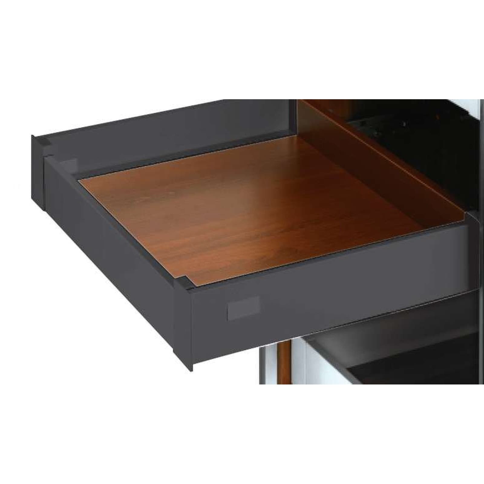 ریل بدنه دار دبل باکس اسلیم اینر 40kg نوک مدادی با فرانت آلومینیوم ارتفاع 110mm عمق 500mm
