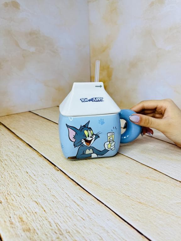 ماگ فانتزی نی دار طرح تام و جری کد 2563 — تصویر ۴