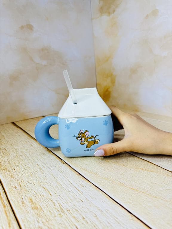 ماگ فانتزی نی دار طرح تام و جری کد 2563 — تصویر ۳